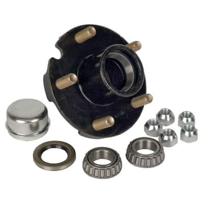 5-Bolt Hub Repair Kit for 1 in. Axle Pressed Stud for Trailers