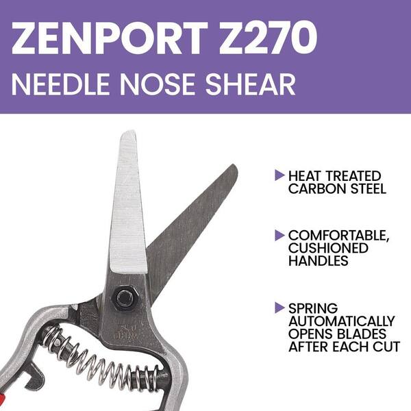 ZENPORT Needlenose Shear, Bonsai and Orchids, Mini 6 in. Forged