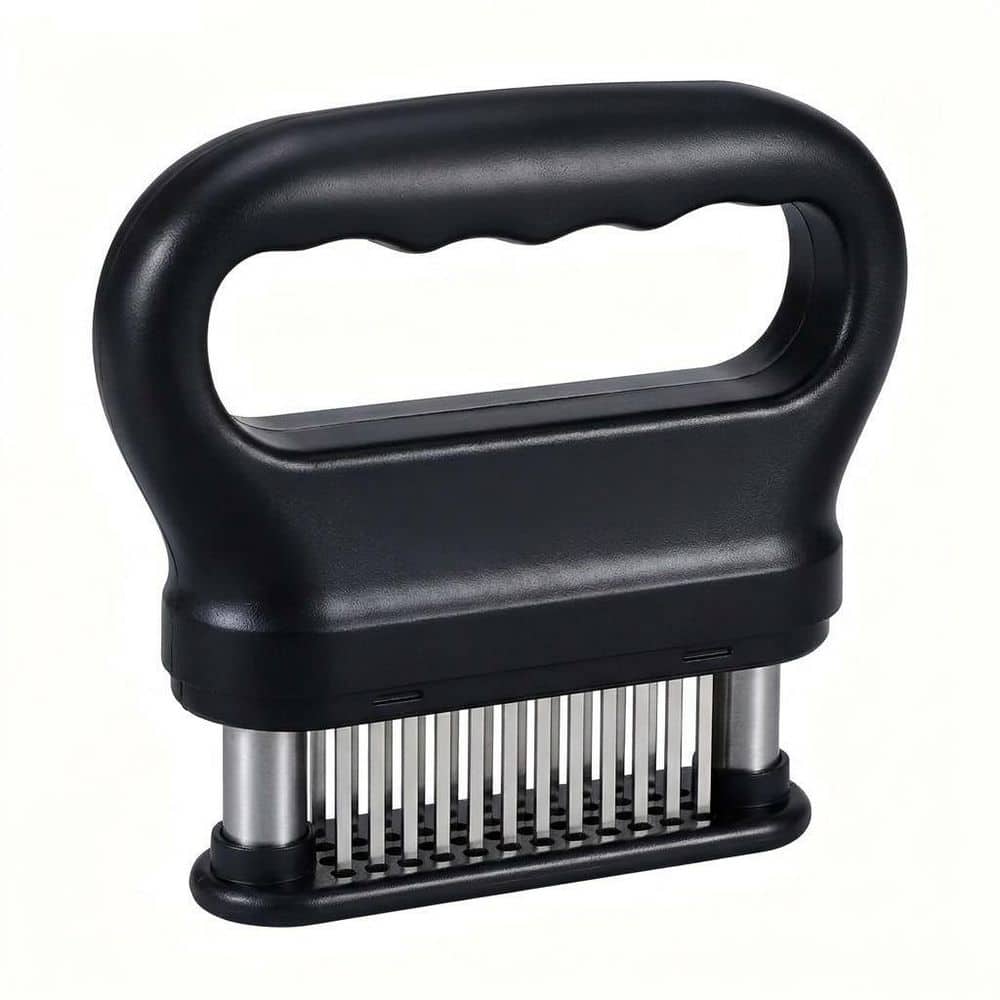 LAIFUCAM Mini Black Meat Tenderizer Tool with 48 Ultra Sharp