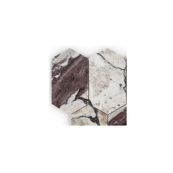 Jeffrey Court Take Home Tile Sample - Fortress Calacatta Viola