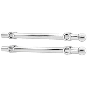 1.25 in. Chrome Extendable Closet Rod (2-Pack)