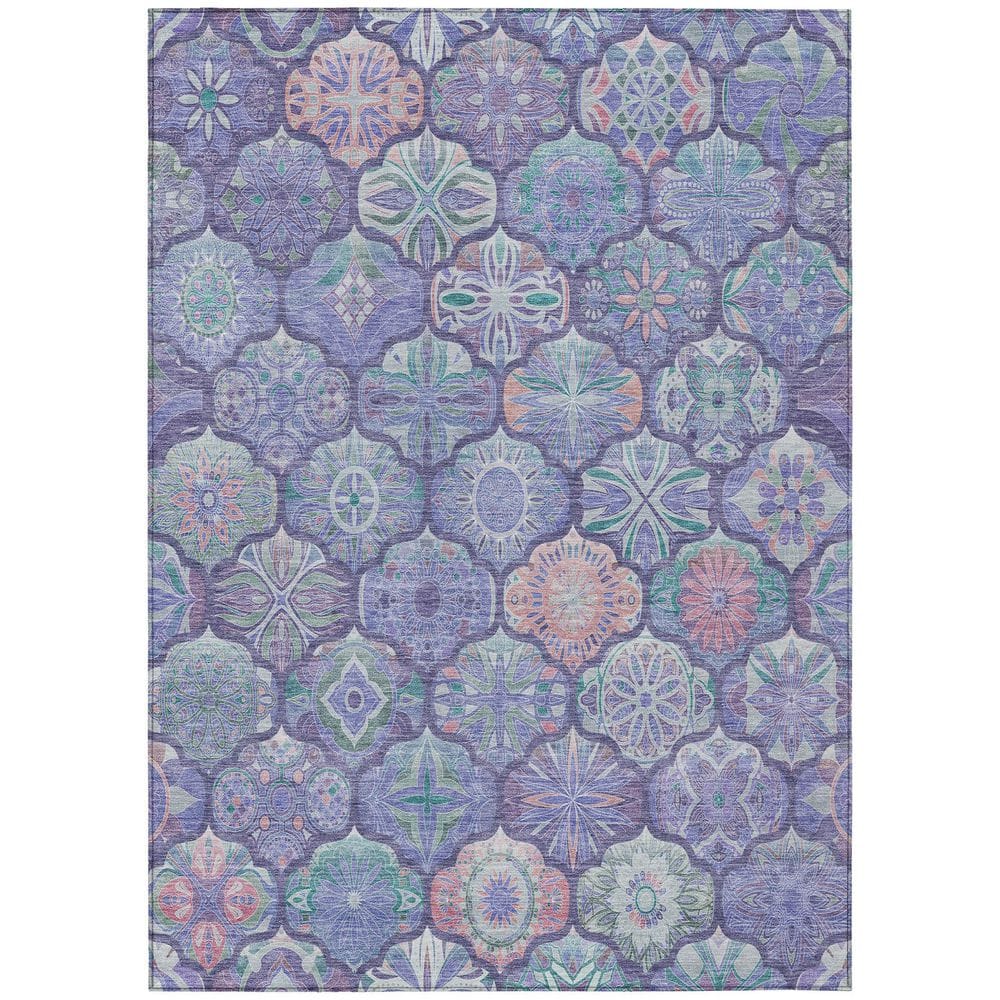 Chantille Machine Washable Indoor/Outdoor Abstract ACN2879 Purple 9 ft. x 12 ft. Area Rug price history on PriceWatchPro