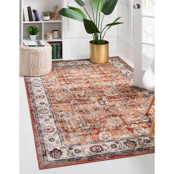 Utopia Antheia Terracotta 5' 0 x 8' 0 Area Rug