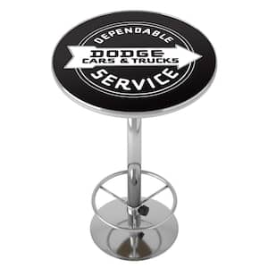 Dodge Service White 42 in. Bar Table