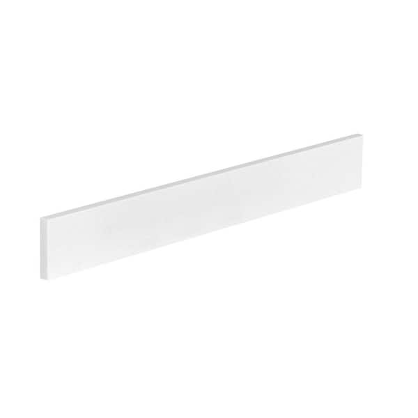 30 in. W Quartz Vanity Backsplash in White