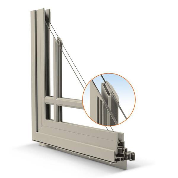 JELD-WEN 30 in. x 48 in. V-4500 Series Bronze FiniShield JELD-WEN 30 in. x 48 in. V-4500 Series Bronze FiniShield