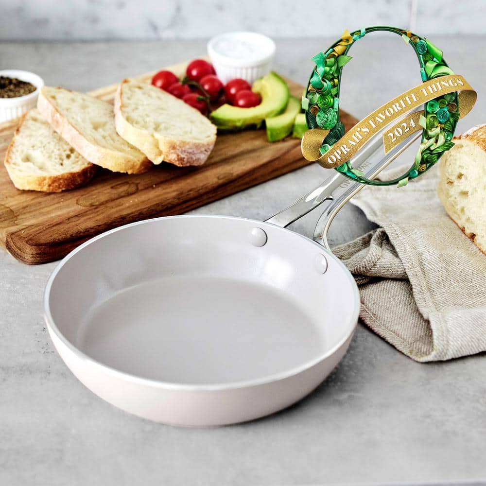 Clay 8" Aluminum Fry Pan with Ceramic Nonstick Coating