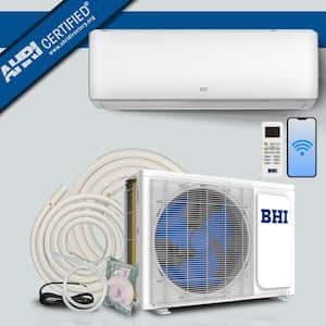 12,000 BTU 19 SEER 2 Ductless Mini Split Air Conditioner with Heat Pump Wi-Fi 230-Volt