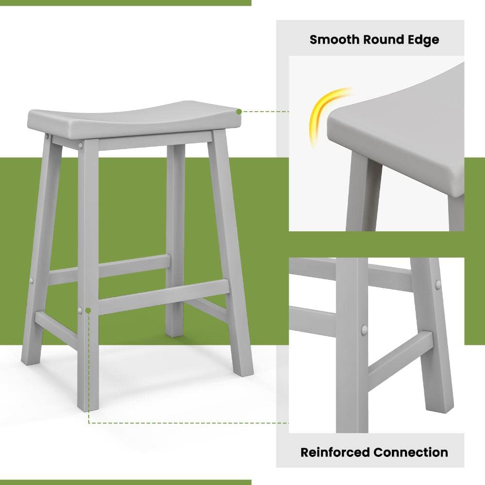 Detail of the smooth round edges and reinforced connections of the stool.