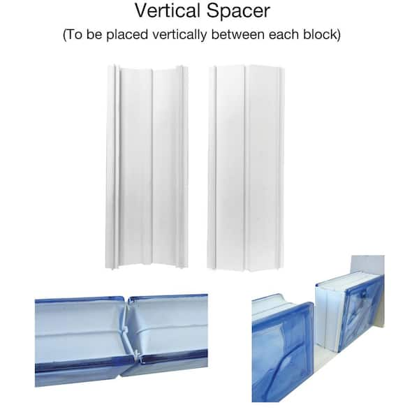 ProVantage 4 in. Thick Silicone System Glass Block Installation Kit (20  Block Kit for 8 in. x 8 in. x 4 in. or Smaller Glass Block) PVKIT420 - The  Home Depot