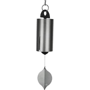 Signature Collection, Heroic Windbell, Large, 40 in. Antique Silver Wind Bell