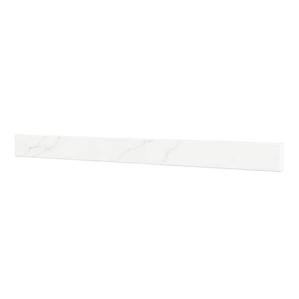 Wyndham Collection 42 in. W Quartz Vanity Backsplash in Giotto