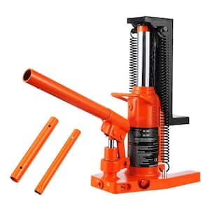 Hydraulic Toe Jack, 2.5-Ton On Toe Toe Jack Lift, 5-Ton On Top Lift Capacity Machine Jack, 0.8 in. - 5.3 in. Toe Height