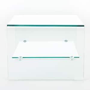 Sergey Clear 12mm Tempered Glass End Table
