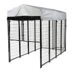 6.9 ft. x 3.3 ft. x 5.6 ft. Dog Kennel Outdoor UV-Resistant Oxford Cloth Roof Coverage Area 0.000419 Acres