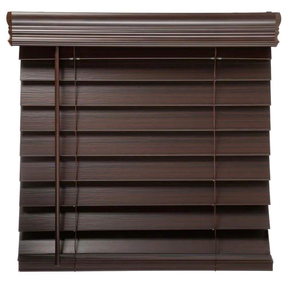 Home Decorators Collection Pre-Cut Cordless Room Darkening Faux Wood ...