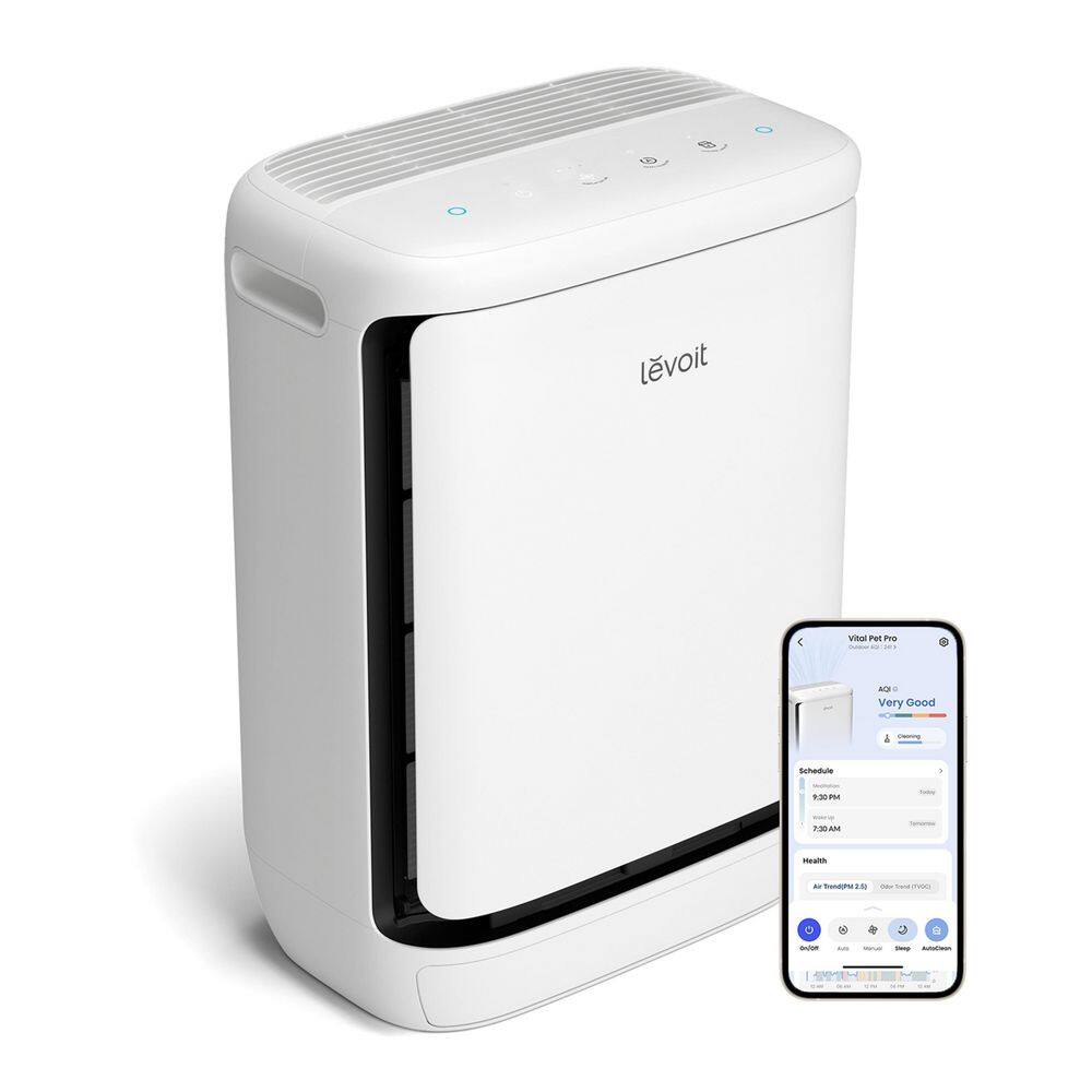 Vital Pet Pro 349 sq ft True HEPA Pet Air Purifier in White with pet odor removal quiet auto washable pre-filter price history on PriceWatchPro
