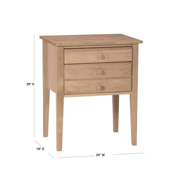 International Concepts Unfinished Storage End Table Ot 66 The Home Depot Unfinished Storage End Table Ot, Unfinished Wood Side Table