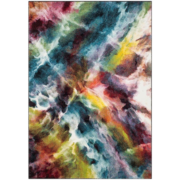 SAFAVIEH Galaxy Multi 4 ft. x 6 ft. Abstract Area Rug