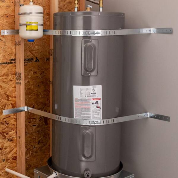 Holdrite 120 Gal Galvanized Steel Water Heater Restraining Strap Qs 120 H The Home Depot