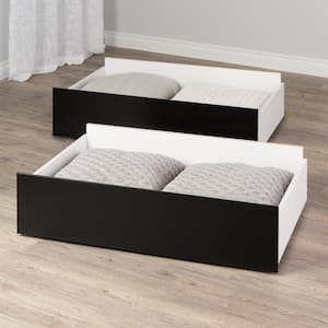 Select Black Queen/King Storage Drawers on Wheels (Set of 2)