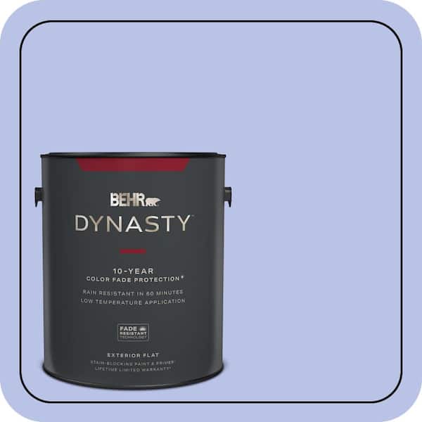 BEHR DYNASTY 1 gal. #P540-3 Canterbury Bells Flat Exterior Stain-Blocking Paint & Primer
