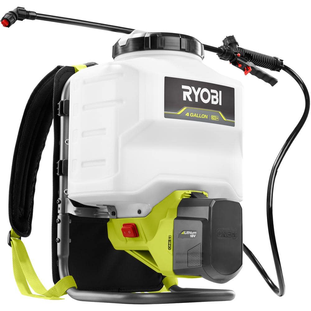 RYOBI ONE+ 18V Cordless Battery 4 Gal. Backpack Chemical Sprayer (Tool ...