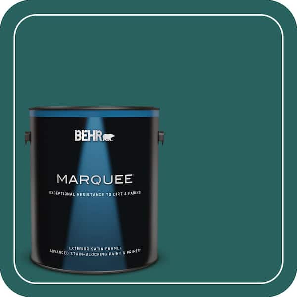 BEHR MARQUEE 1 gal. #MQ6-05 Verdant Forest Satin Enamel Exterior Paint & Primer