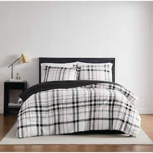 Charlotte 3-Piece Multi Plaid Full/Queen Microfiber Comforter Set