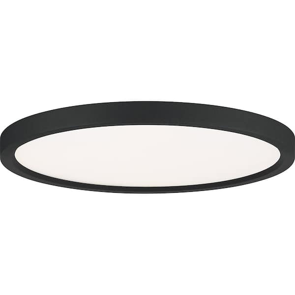 Quoizel Outskirts 15 in. Earth Black LED Flush Mount