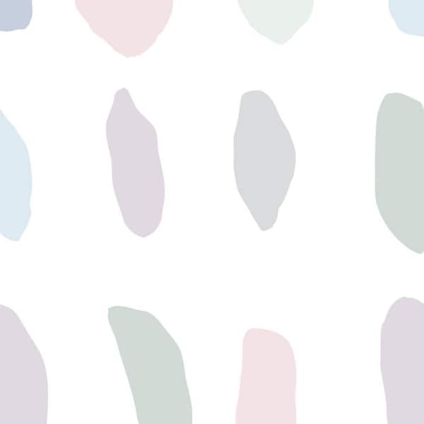 Confetti Time Pastel Peel and Stick Smooth Vinyl Wallpaper