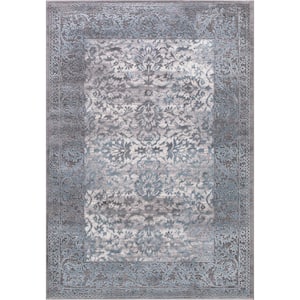 Thema Vintage Teal 5 ft. x 7 ft. Area Rug
