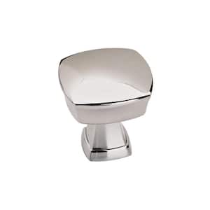 Stature 1-1/4 in. (32mm) Classic Polished Chrome Square Cabinet Knob (10-Pack)