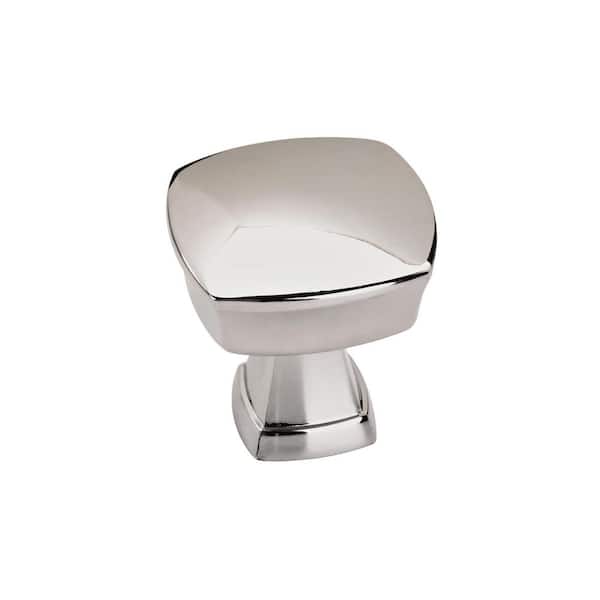 Amerock Stature 1-1/4 in. (32mm) Classic Polished Chrome Square Cabinet Knob