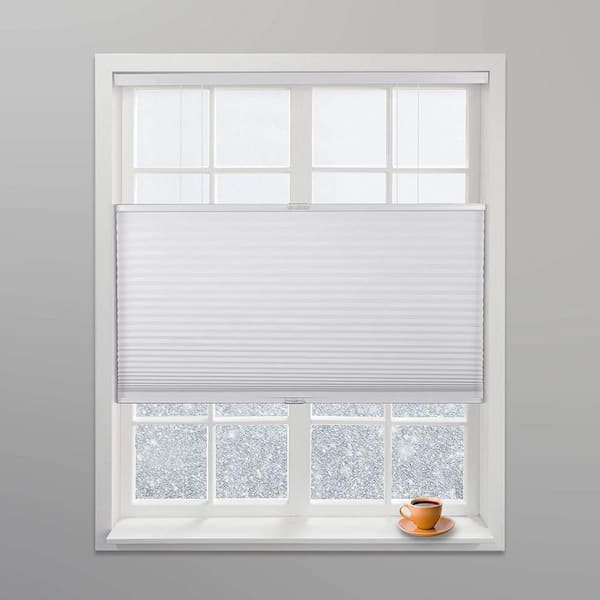 Alro Blinds White Cordless Top Down Bottom Up Light Filtering Polyester  Cellular Shade 30 in. W x 60 in. L 04HUC300600 - The Home Depot