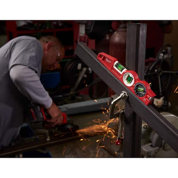 Milwaukee - 10 in. 360-degree Locking Die Cast Torpedo Level