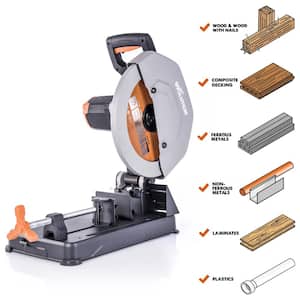 15 Amp 14 in. Chop Saw with V-Block and Multi-Material 32-T Blade