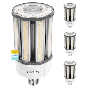 150-Watt Equivalent 150-Watt E26/E27 Base Corn LED Light Bulb 3 Color Options 3000K-5000K Up to 5450 Lumens (4-Pack)