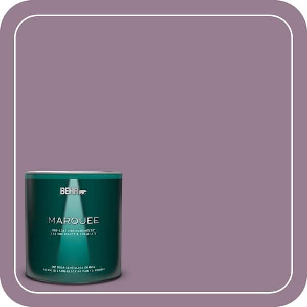 BEHR MARQUEE 1 qt. #680F-5 Plum Swirl Semi-Gloss Enamel Interior Paint & Primer