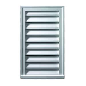 12 in. x 18 in. Rectangular Polyurethane Weather Resistant Gable Louver Vent