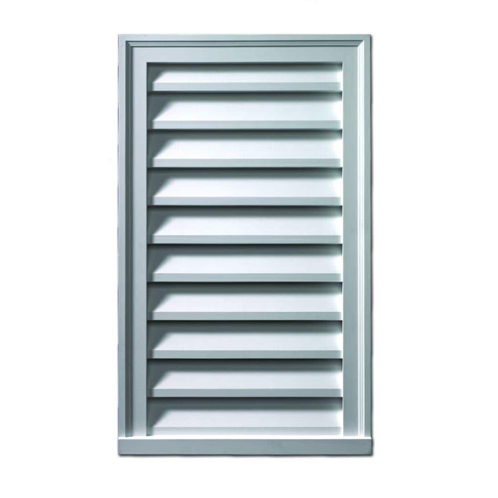24 in. x 36 in. Rectangular Polyurethane Weather Resistant Gable Louver Vent price history on PriceWatchPro