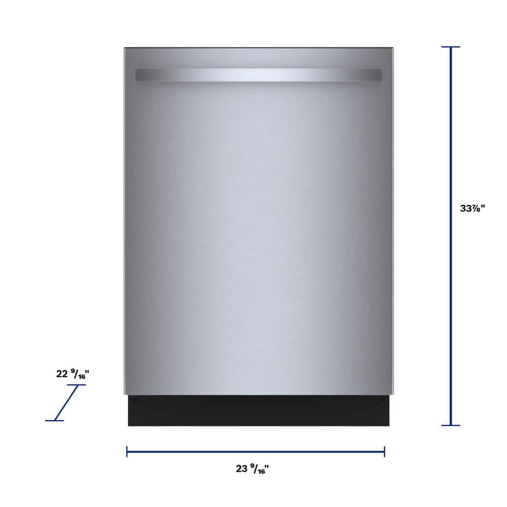 24" Stainless Steel Built-In Dishwasher with Top Control