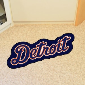 Detroit Tigers Navy 2.5 ft. x 2.75 ft. Mascot Area Rug
