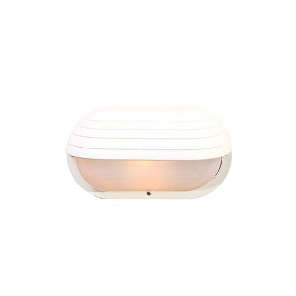 Acclaim Lighting Mariner Collection 1-Light Textured White Outdoor Wall-Mount Light Fixture