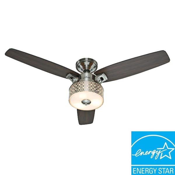 Hunter Camille 52 in. Brushed Chrome Ceiling Fan