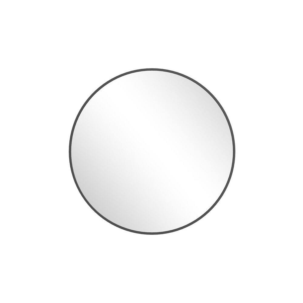 Black 36 in. W x 36 in. H Round Aluminum Alloy Framed Wall Mirror price history on PriceWatchPro
