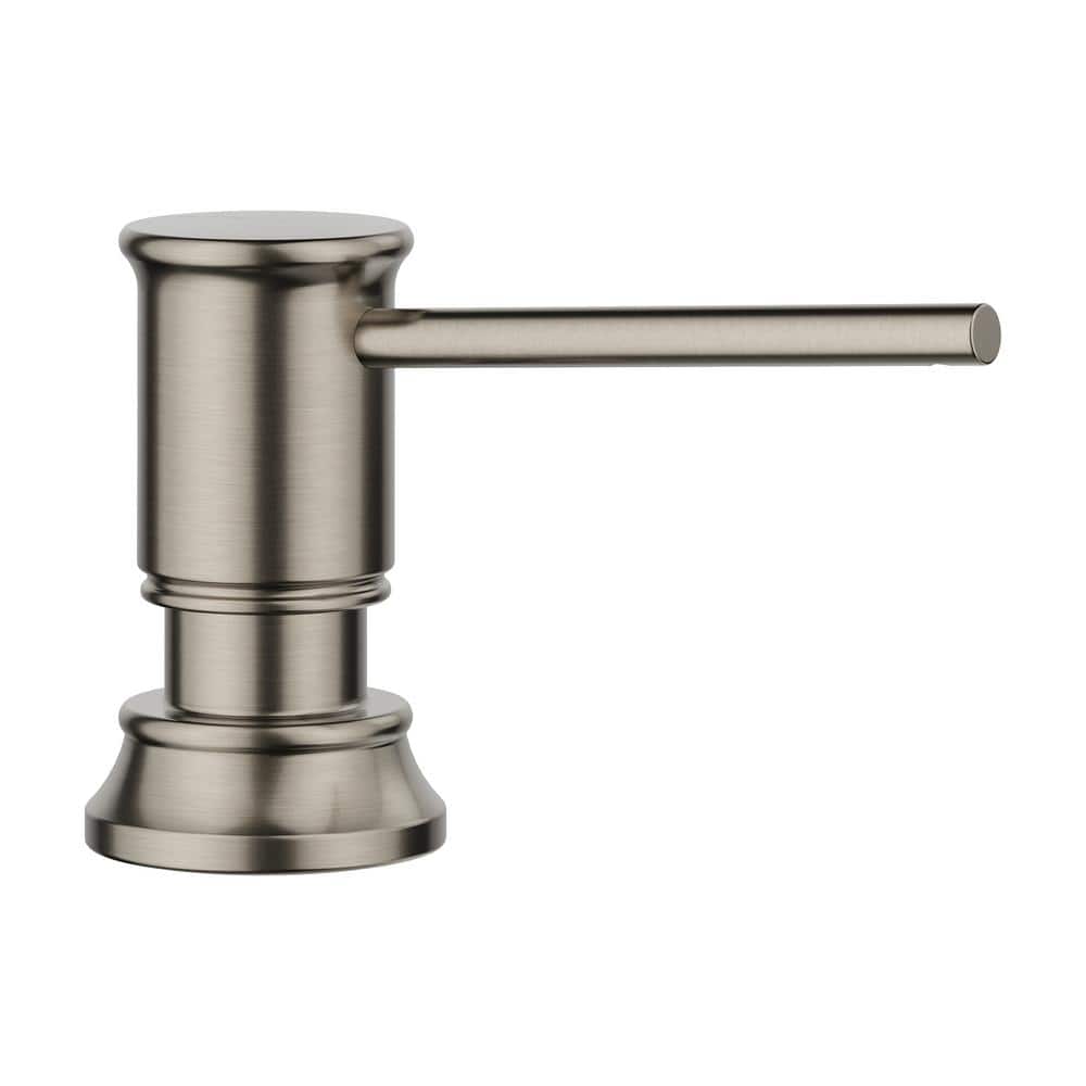 Empressa Deck-Mounted Soap and Lotion Dispenser in Satin Platinum