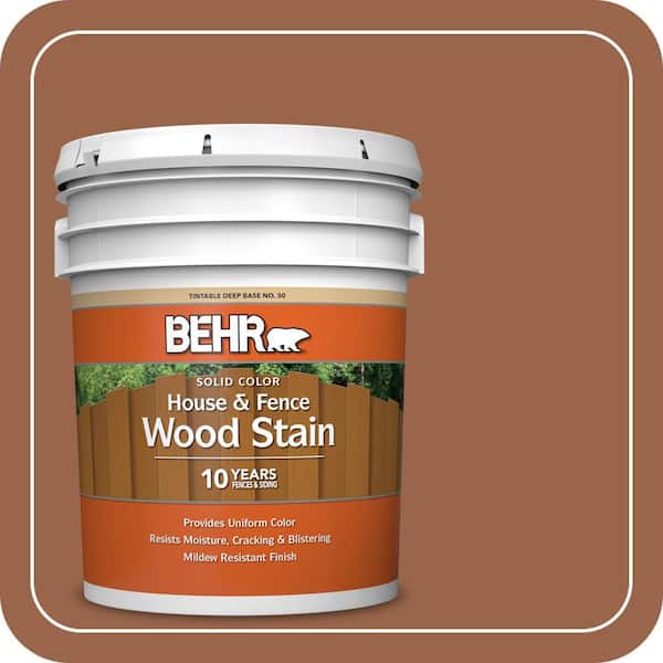 5 gal. #SC-122 Redwood Naturaltone Solid Color House and Fence Exterior Wood Stain