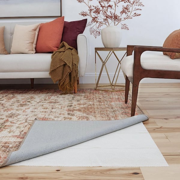 Non-Slip Mat for Area Rugs, Extra Strong Grip Carpet Pad, Rug Gripper for  Hardwood Floors, Cream, Fits up to 2' x 3', 5' x 7', 2' x10', 3' x 5' 