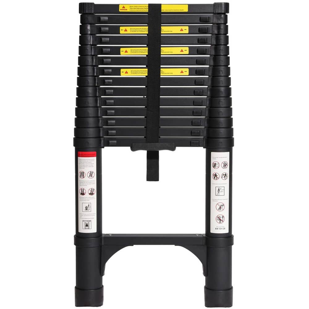 14.5 ft. Black Aluminum Straight Ladder with 330 lb. and 2-Triangle Stabilizers price history on PriceWatchPro